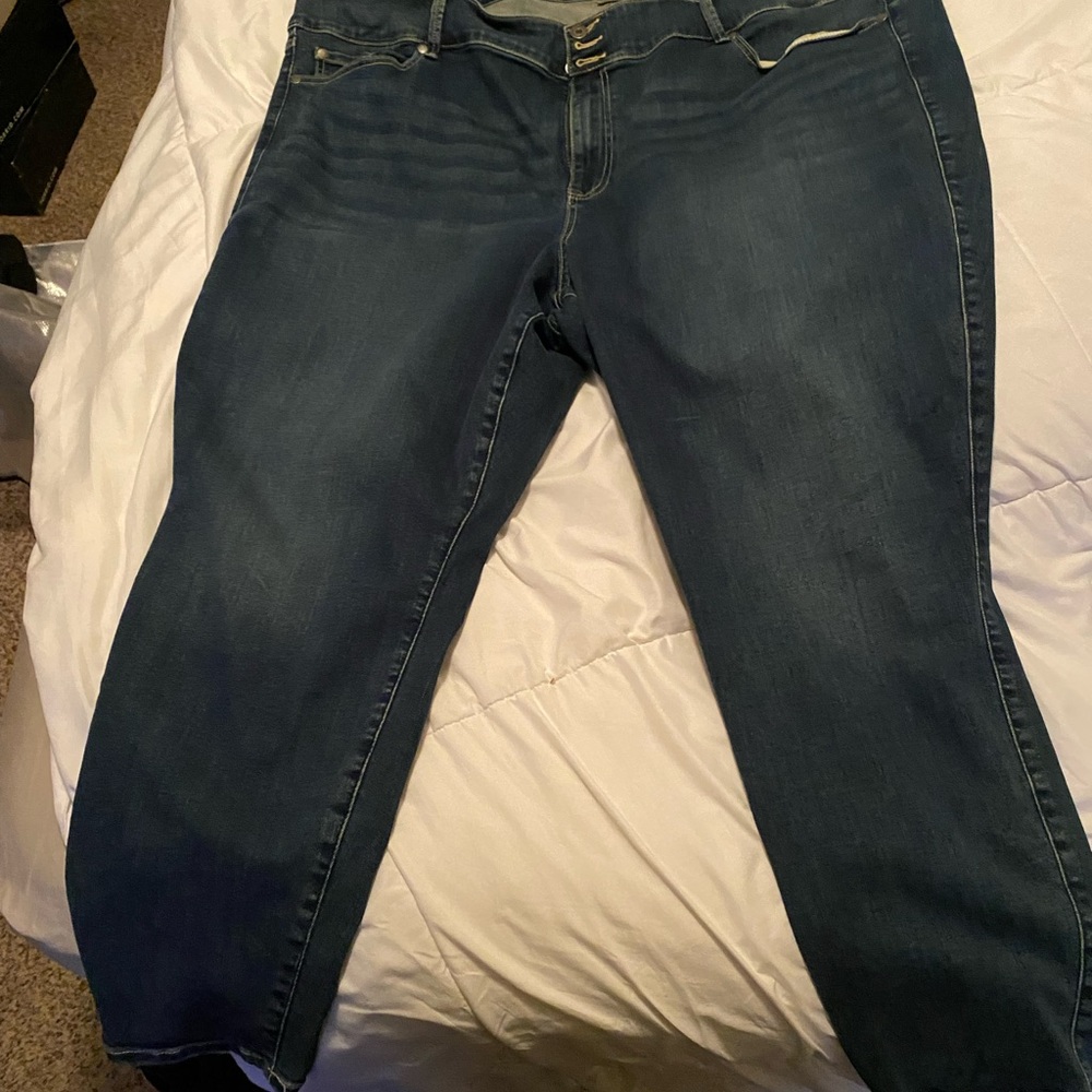Torrid Dark Blue Ankle Jean Jeggings